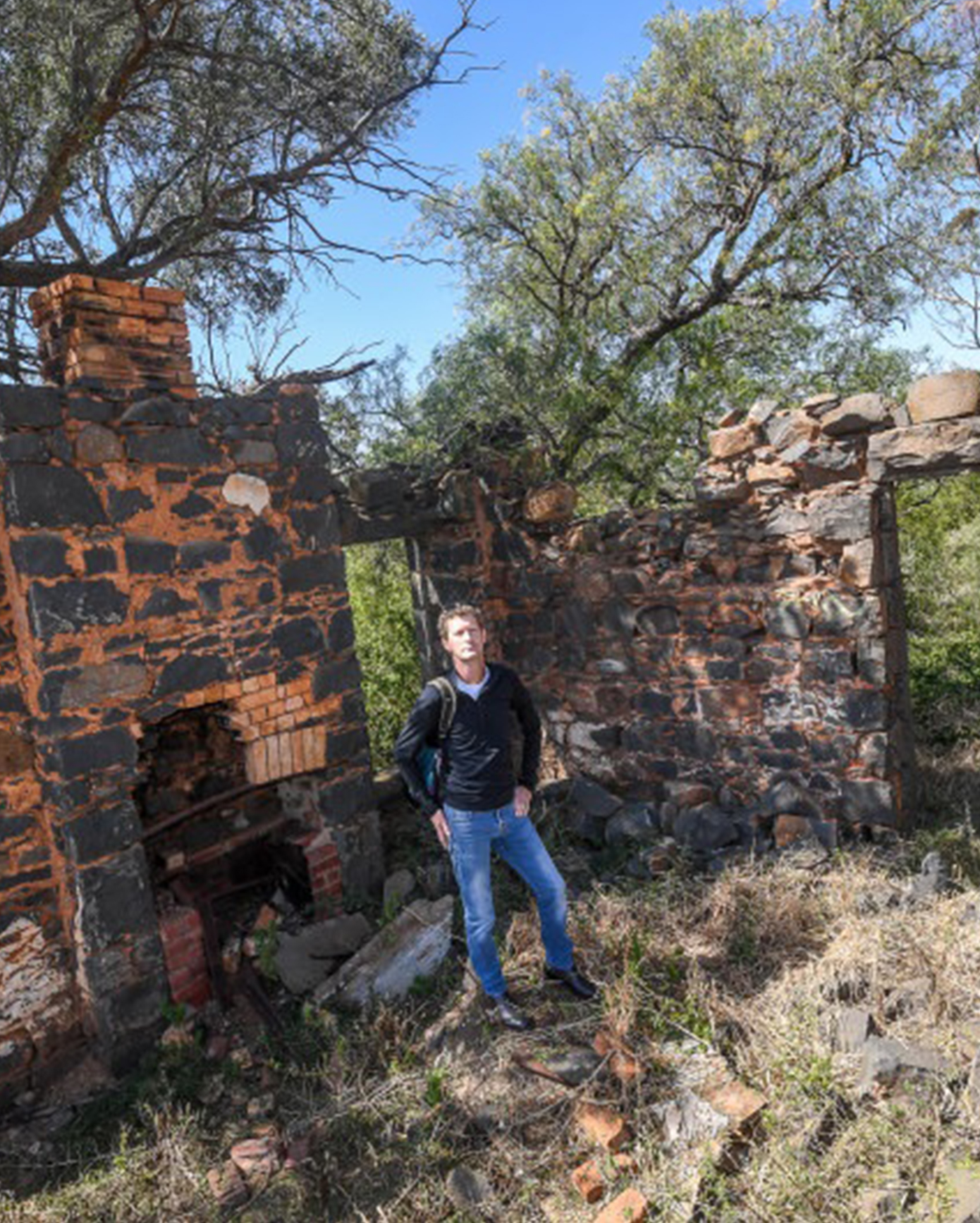 Explore the ruins of the heritage listed Rockbank Inn