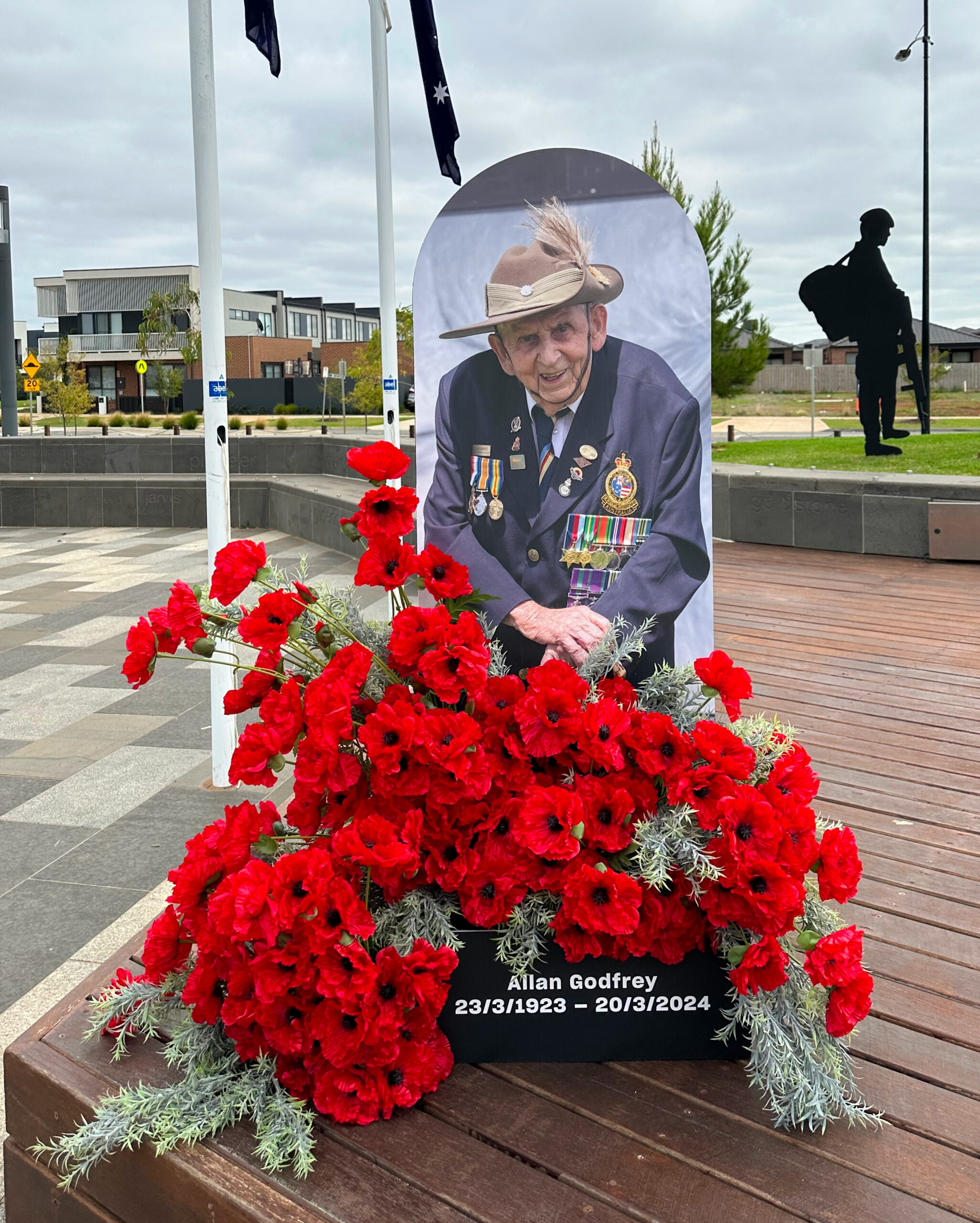 Honouring Allan Godfrey and war veterans in pre ANZAC Day Service