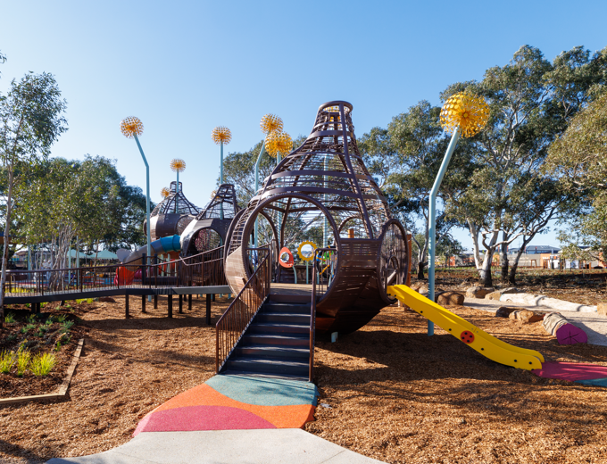 A beautiful park within 200m of every home