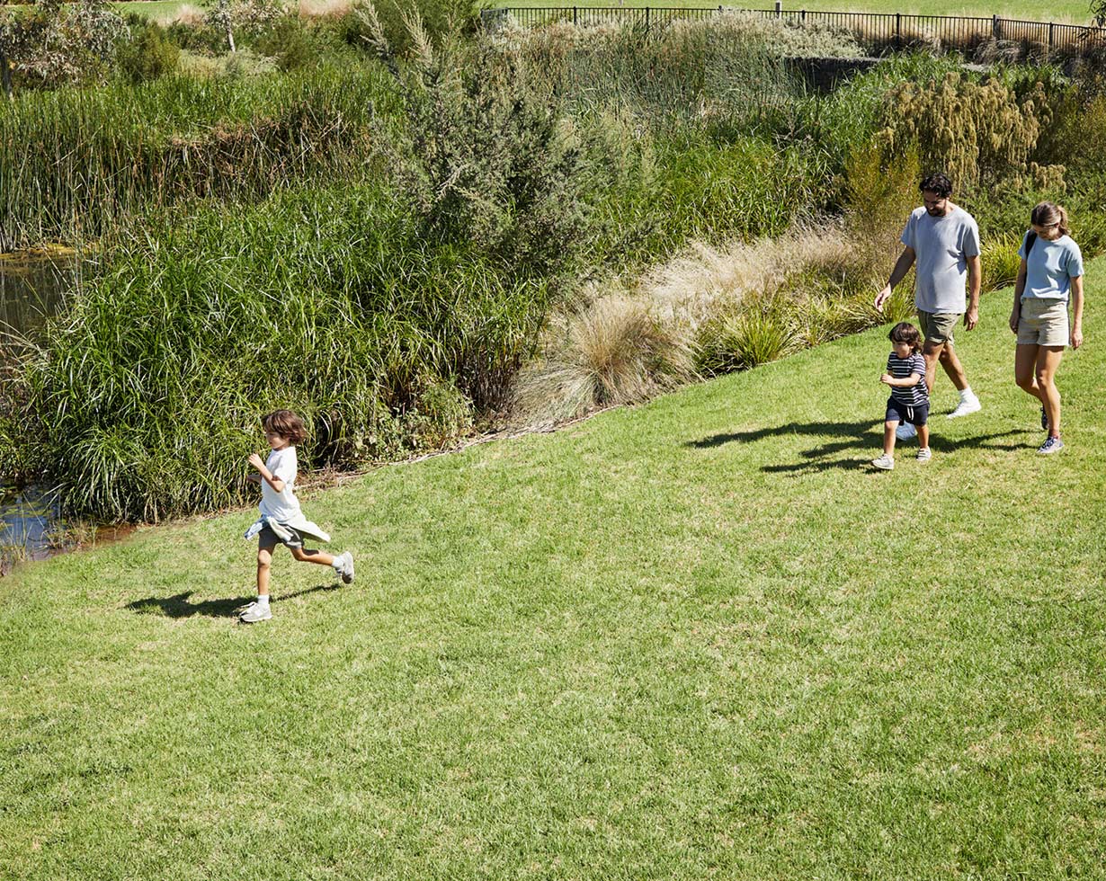 running-grass